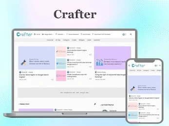 Crafter Blogger Template