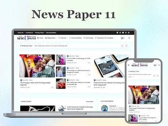 Newspaper 11 Blogger Template