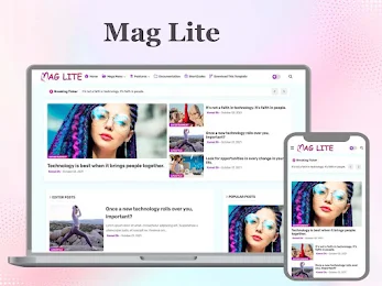 Mag Lite Blogger Template