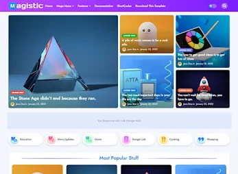 Magistic Blogger Template